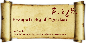 Przepolszky Ágoston névjegykártya